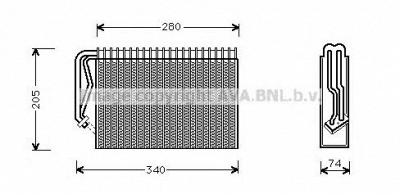 AVA QUALITY COOLING olv289 -  Испаритель, кондиционер